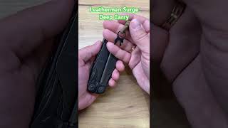 Leatherman Surge Deep Carry Clip amp Lanyard Ring for Piano Lock [upl. by Rehotsirk579]