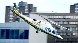 Incredible departure AgustaWestland A109 Grand at London Heliport [upl. by Ecidnac]