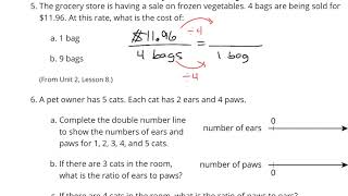 Grade 6 Unit 2 Lesson 9 Practice Problems [upl. by Jeminah]