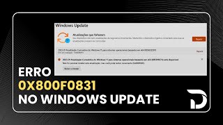 Erro 0x800f0831 No Windows Update  Como Resolver [upl. by Ellezaj93]