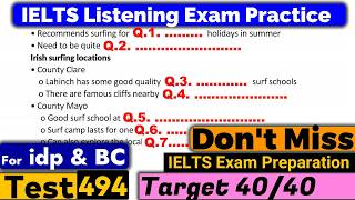 IELTS Listening Practice Test 2024 with Answers Real Exam  494 [upl. by Caruso979]