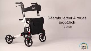 ErgoClick  Déambulateur facilement pliable et léger [upl. by Ayvid]