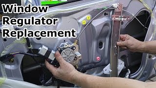 Window Regulator amp Motor Replacement  Acura TL [upl. by Ahsieyk]