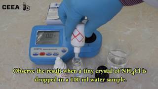 SPECTROPHOTOMETRIC DETERMINATION OF AMMONIA IN WATER [upl. by Nimrahc473]