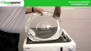 How to replace the door glass on a washing machine [upl. by Nnanerak]