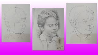 How to draw a Childs Head RuchiraPereraaArts [upl. by Aivatahs220]