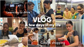 VLOG  Driving for the first time Gold ki Shopping 😍  more  Mishti Pandey [upl. by Oiril]