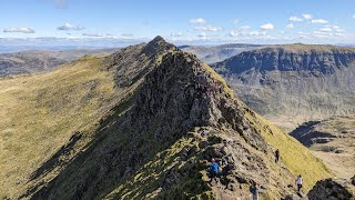 Helvellyn via Striding Edge  7th April 2023 [upl. by Ellynn]