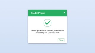 Simple Modal Popup Box using HTML amp CSS [upl. by Joana]