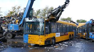 2008 DAF VDL SBR 4000 Jonckheere Transit getting scrapped on October 22 2020 [upl. by Lais275]