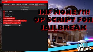 Roblox Hack Script  Tesla Hub Best Jailbreak GUI Ever  Jailbreak Hack  Click Nuke [upl. by Naujek]