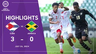 2024 U20 Championship  Cuba vs Jamaica  Grupo A [upl. by Eluk849]