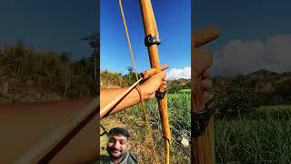 bow bowmaker archery bowmakers bamboo satisfying bowmaking shorts viralvideo [upl. by Haugen]