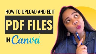 How to Upload and Edit PDF Files in Canva  SavvyChic Design [upl. by Nowell]