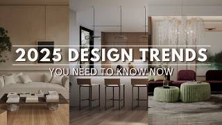 2025 Interior Design Trends You NEED TO KNOW NOW [upl. by Aymahs]