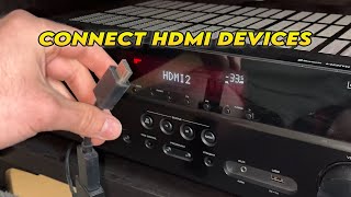 Yamaha AV Receiver How to Connect HDMI Devices [upl. by Lhamaj225]