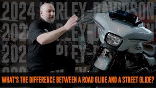 Whats The Difference Between a Road Glide and a Street Glide  2024 HarleyDavidson [upl. by Aneeh460]