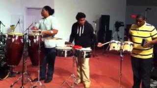 JAS New Years Salsa 2012 Timbales Congas Piano Bongo Campana Drums [upl. by Rohpotsirhc]