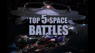 Top 5 Space Battles [upl. by Fenner269]