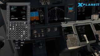 XPlane 11 Newbie 3 minute tutorial  How to load a flight plan using FMS file in default FMC [upl. by Iatnahs]