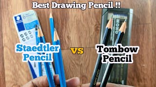 Staedtler vs Tombow pencils  Best drawing Pencil [upl. by Uphemia]