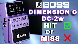 BEST Chorus Pedal Ever Unboxing The BOSS Dimension C DC2w [upl. by Ellener]