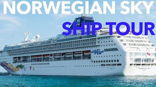 Norwegian Sky Tour  Full Walk Through  Norwegian Cruise Lines [upl. by Stucker]