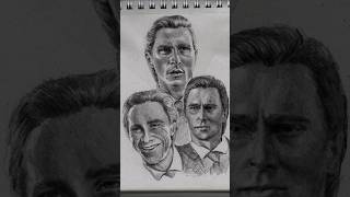 Testing my new graphite pencils traditionalart portraitstudy patrickbateman [upl. by Kenison]