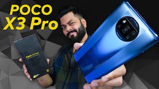 POCO X3 Pro Unboxing amp First Look ⚡ Snapdragon 860 120Hz Screen 48MP Camera amp More [upl. by Ahtiek]