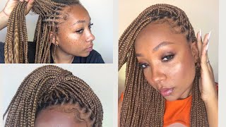 KNOTLESS BRAIDS FINAS  Como fazer knotless Braids sozinha Tranças finas sem nó ✅ [upl. by Dammahom]