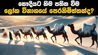 සෞදියට හිම පතිත වීම ලෝක විනාශයක පෙරනිමිත්තක්ද Snowfall in Saudi Arabia 2024 [upl. by Ahders]