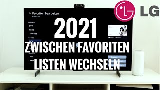 Favoriten Listen wechseln LG TV 2021 [upl. by Aber]