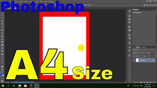 How to Create a A4 Size on Photoshop [upl. by Keith8]