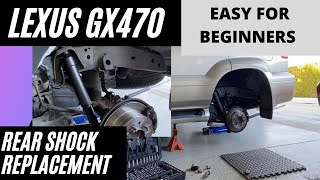 Lexus GX470 Rear Shock Replacement EASY FOR BEGINNERS [upl. by Wight512]