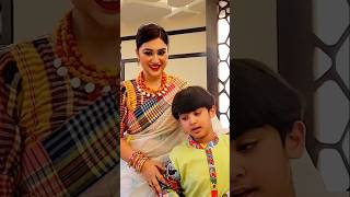 মা ছেলের ভালোবাসা। Apu Biswas amp Joy। shorts viralvideo foryou apubiswas shakibkhan bubly joy [upl. by Nirmak]