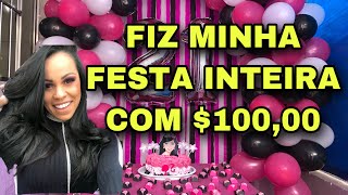 COMO FAZER UMA FESTA LINDA GASTANDO 10000  PASSO A PASSO  DECORAÃ‡ÃƒO DE FESTA SIMPLES FÃCIL BARATO [upl. by Rafat]