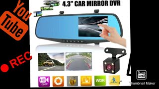 Oglinda auto retrovizoare cu camera fataspateVehicle Blackbox DVR [upl. by Adnalu565]