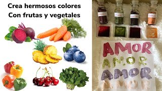 Como hacer colorantes con vegetales [upl. by Aleck]