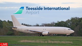 🔴CARGO ONLY Fedex 737 at Teesside Airport  15th July 2024 [upl. by Barger]