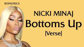 Nicki Minaj  Bottoms Up Verse  Lyrics excusemeimsorryreallysuchaladytiktokcouldigetthatremycoke [upl. by Buhler]