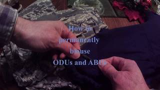 How to blouse ODU and ABU pants permanently blouse pant with Blousing Bands [upl. by Pattani]