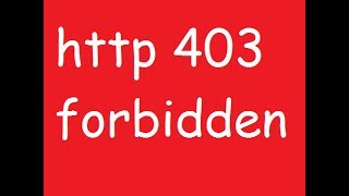 how to fix http error 40314 forbidden on intranet localhost web server [upl. by Callista]