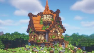 Minecraft  How to Build a Fantasy House Tutorial [upl. by Osyth714]