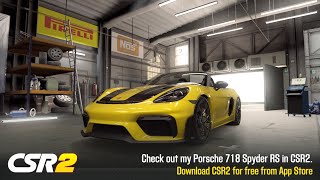 CSR2  718 Spyder RS gold manual launch  tune amp shift  7506 [upl. by Nailil]