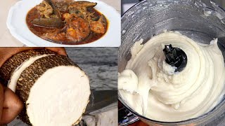 Pounded Yam With A Processor  Nigerian Food [upl. by Marela]