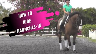 How To Do Travers or HaunchesIn Correctly In Dressage amp How To Correct Your Mistakes [upl. by Dorcy649]