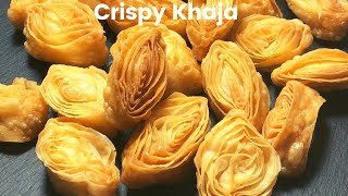 Khaja RecipePerfect Khaja recipeCrispyJuicy Khaja Recipe Bengali Sweet Recipe [upl. by Nalro]