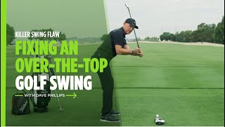 Fixing An Over The Top Golf Swing  Titleist Tips [upl. by Airotnes]