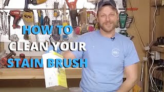 How to PROPERLY Clean Wood Stain Brushes [upl. by Silin]