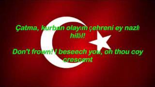 Istiklal Marsi  Turkey National Anthem English lyrics [upl. by Evangelist]